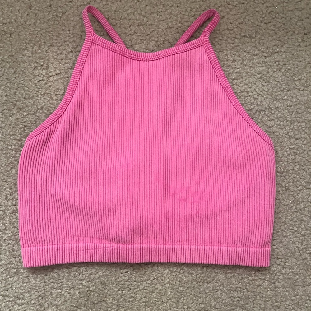 pink athletic tank
